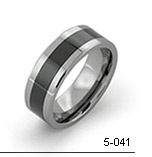 inlaid tungsten rings