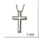 titanium cross pendant