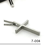 Titanium cross necklace