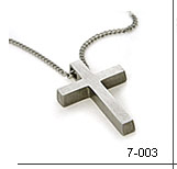 titanium cross pendant