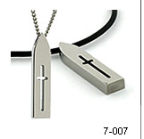 titanium cross pendant