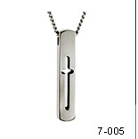 titanium cross pendant