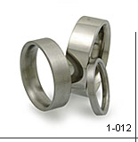 flat titanium ring