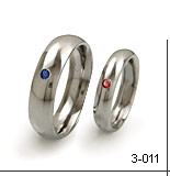 titanium rings with stones