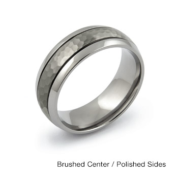 Thin on sale titanium ring