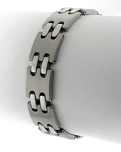 76% OFF on MYKI Stainless Steel Black Silver, Titanium Bracelet on Flipkart  | PaisaWapas.com